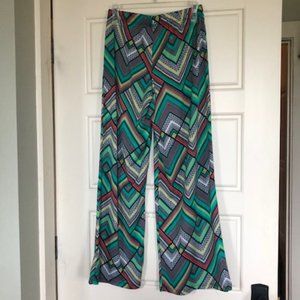Valerie Stevens Brightly Colored Palazzo Pants - Small